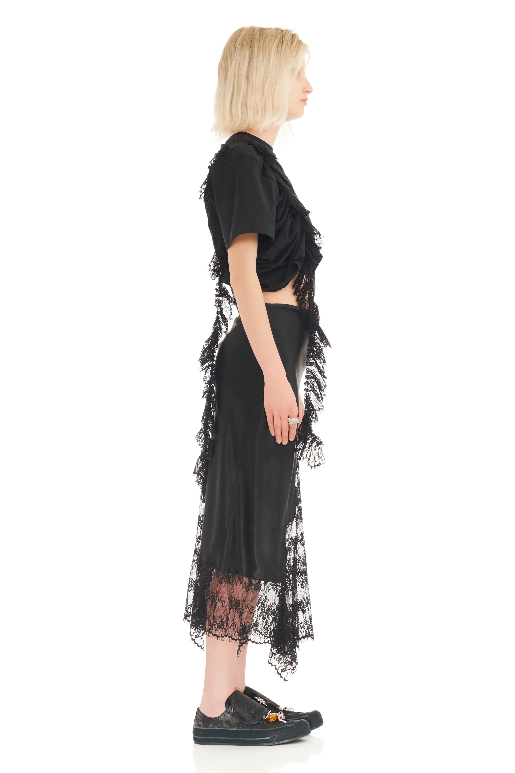 BLACK HISS SKIRT - Image 3