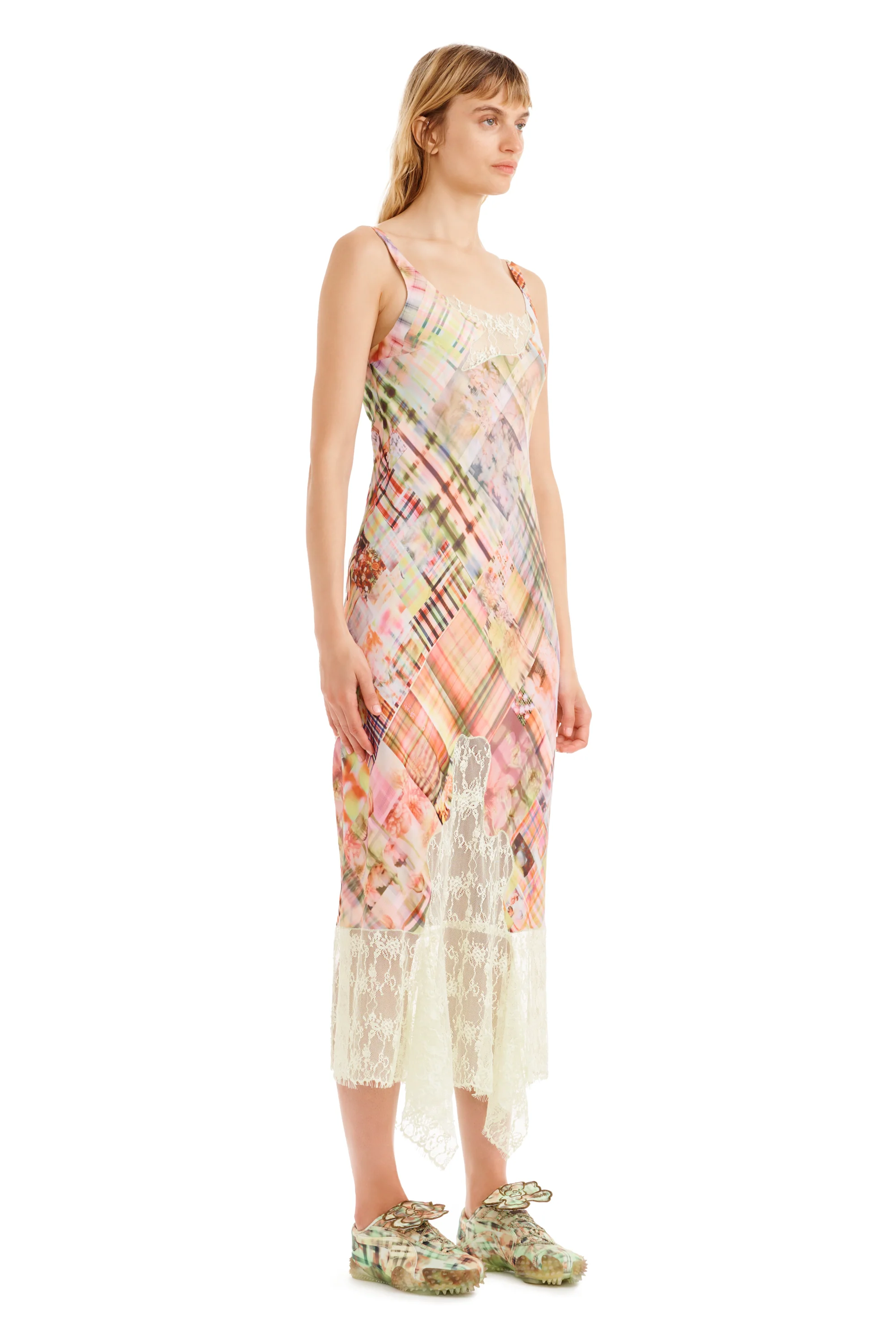 MULTI PLAID ANEMONE DRESS - Image 8