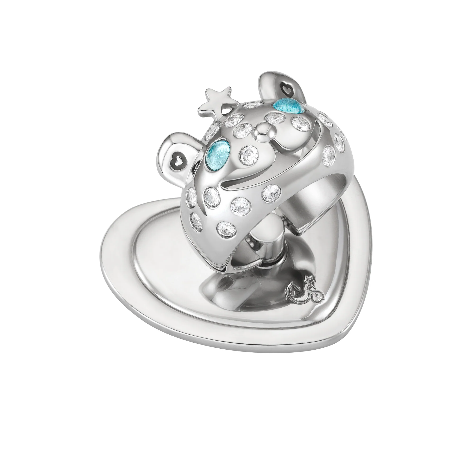 SILVER PRINCESS BEAR GRIP RING - Image 8