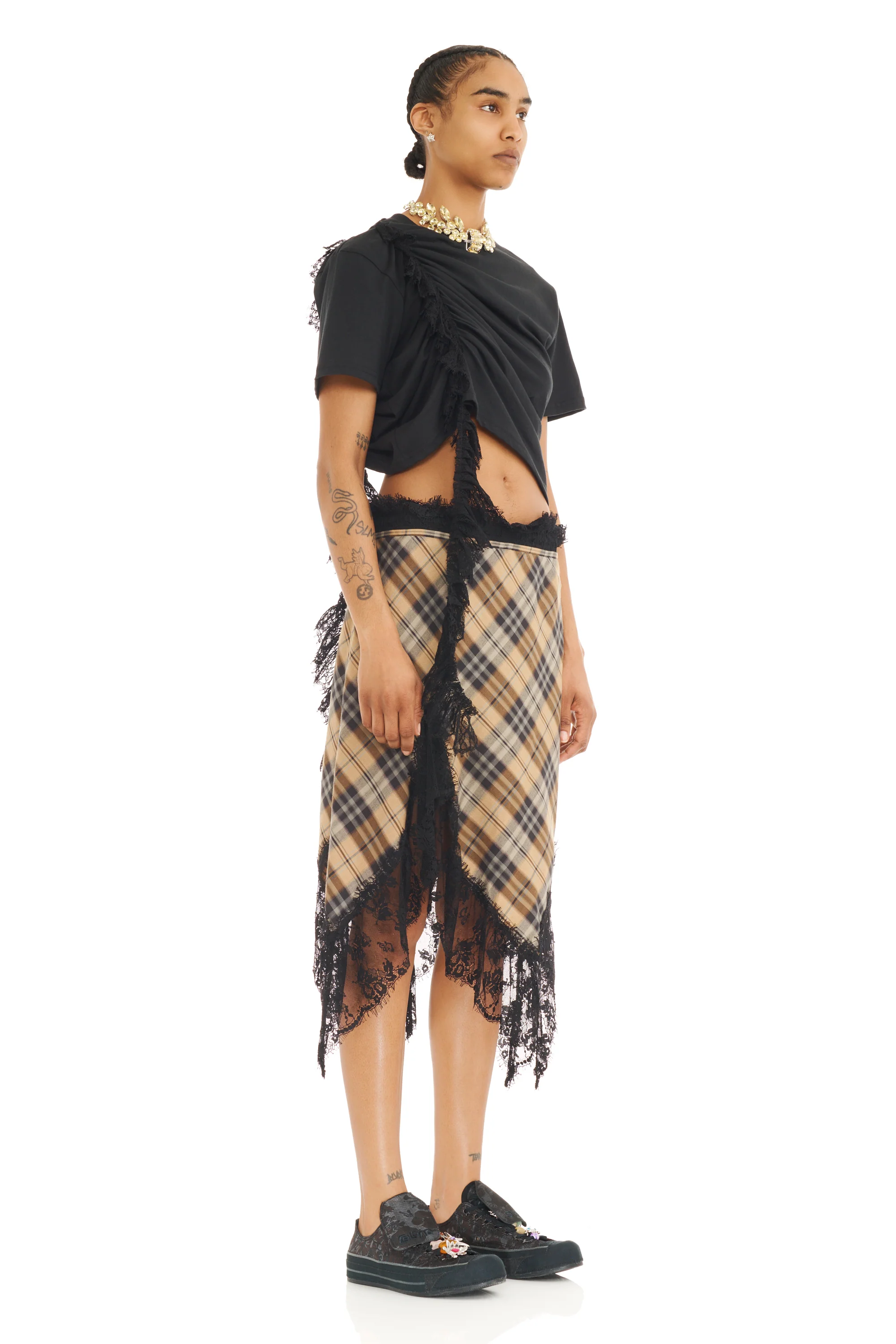 SMOG PLAID WATERLILY SKIRT - Image 2
