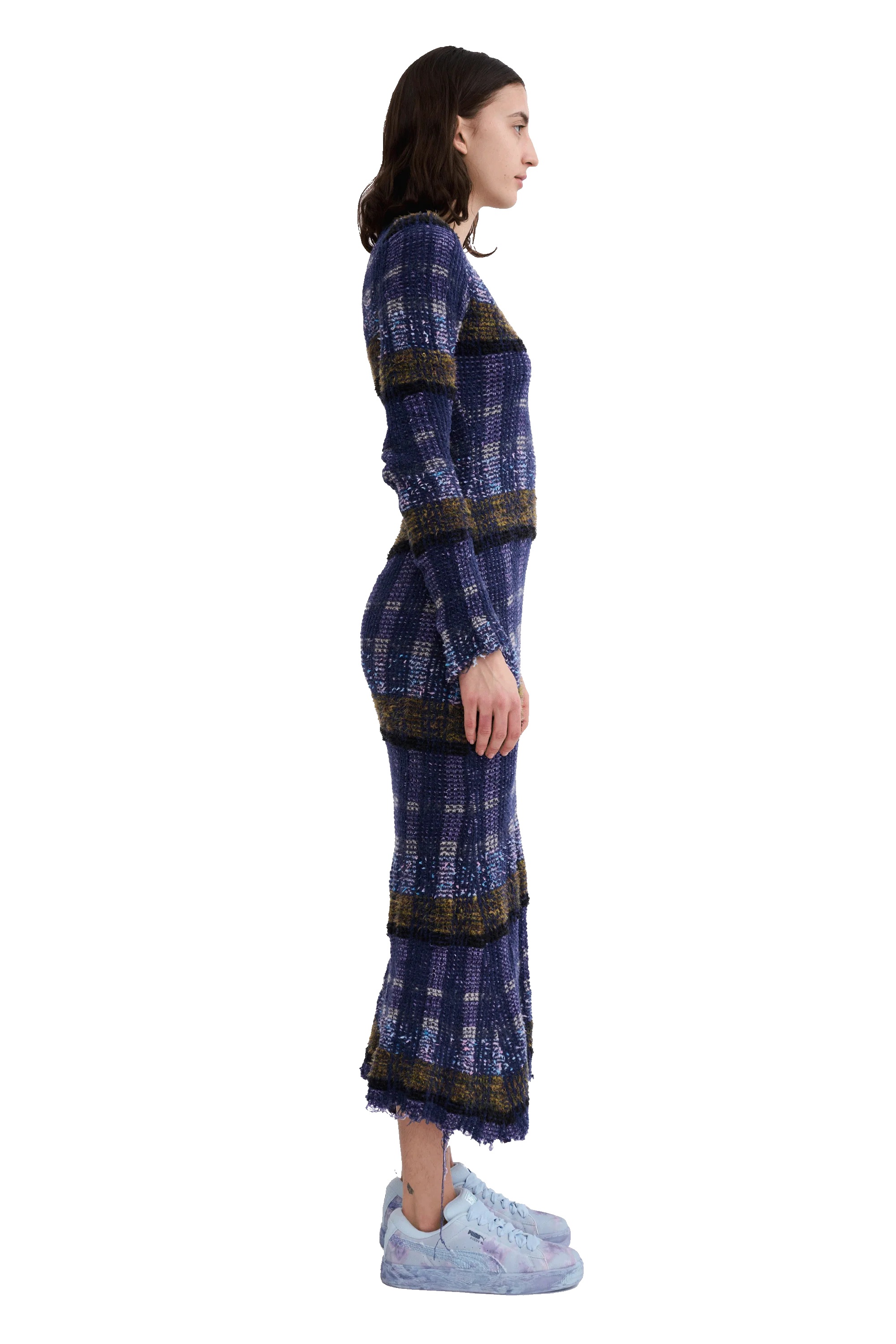 VITELLI PURPLE PLAID YURI DRESS - Image 4